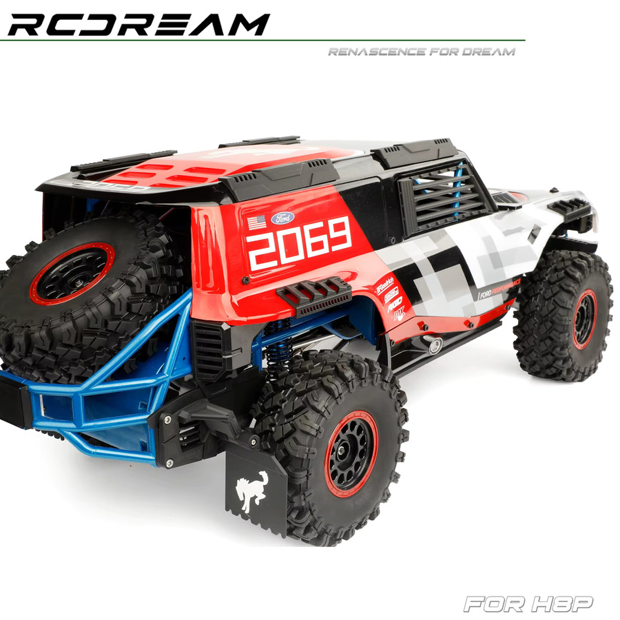 RCDream Motorhaube Dekorations-Aufkleber, 1:8, Metall, Zubehör - Bild 2