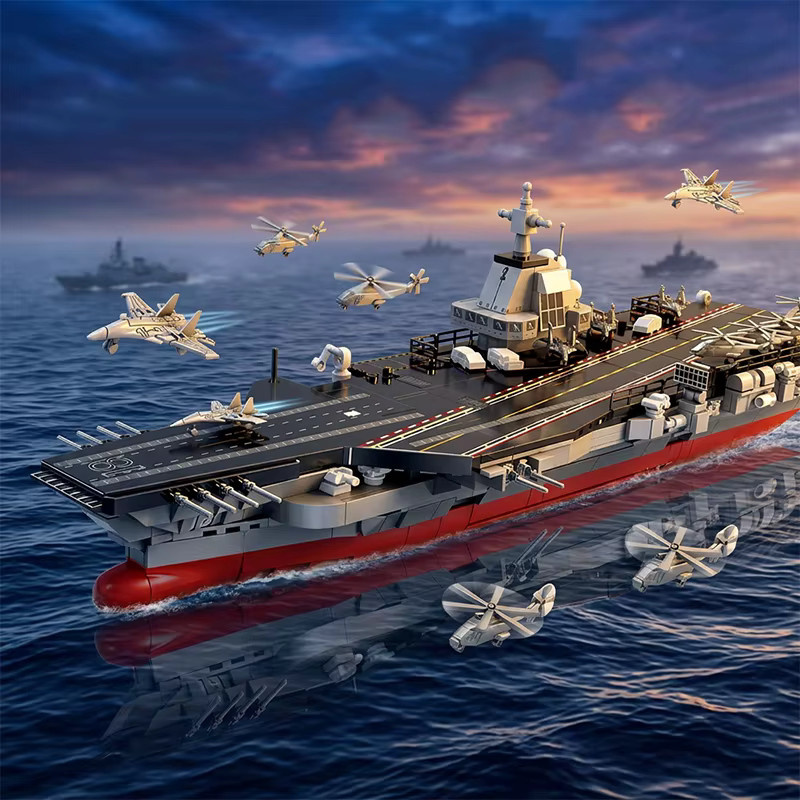 barweer Flugzeugträger Fujian, Marine-Kampfschiff, Montage-Modellbausatz, 1326 Teile - Bild 2