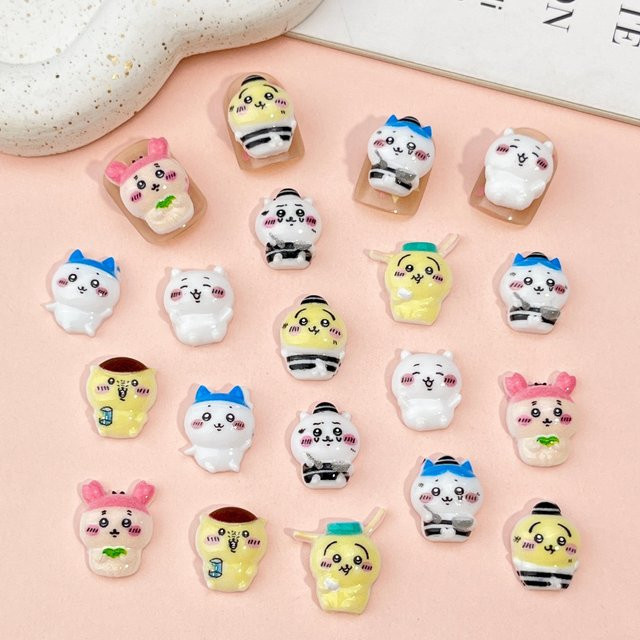 Bandai Nagelkunst-Anhänger, Kunstharz, Mini Usagi, 20 Stück - Bild 1