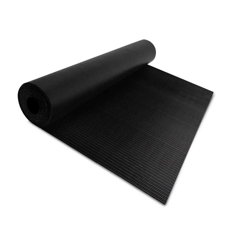 Karat Gummiläufer Fein Gerippt Universal Gummimatte aus SBR in Schwarz B: 450 cm, T: 100 cm, H: 0,3 cm - Bild 2