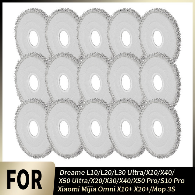 Dreame Ersatz Wischpad für L10 L20 L30 Ultra X10 X40 X50 Ultra X20 X30 X40 X50 Pro S10 Pro sowie Xiaomi Mijia Omni X10+ X20+ und Mop 3S - Bild 1
