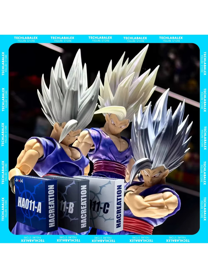 Air&Hm Beast Gohan Kopfskulptur-Set, Anime Actionfigur Zubehör, Bunt / Mehrfarbig - Bild 3
