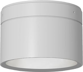 Top Light Puk! 80 One Avantgarde LED-Deckenleuchte in Weiß matt mit mattiertem Glas und warmweißem Licht (2700K) - Bild 1