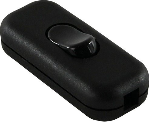REV-Ritter Schnurzwischenschalter aus Kunststoff in Schwarz - Bild 1