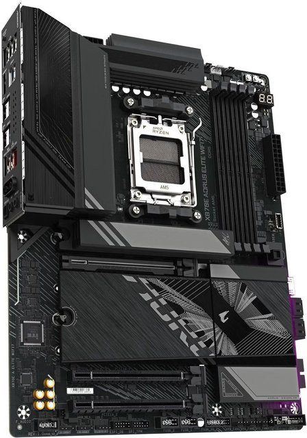 Gigabyte X870E AORUS ELITE WIFI7 Motherboard DDR5 für AMD AM5 Sockel, Schwarz - Bild 1
