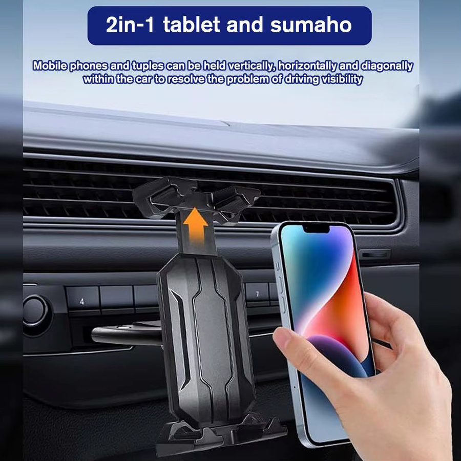 Universal CD-Slot Tablet und Smartphone Halterung für die Auto-Navigation in Schwarz - Bild 4