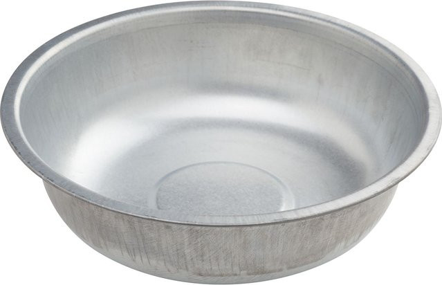 Zinkschale in Silber Durchmesser: 22 cm - Bild 1