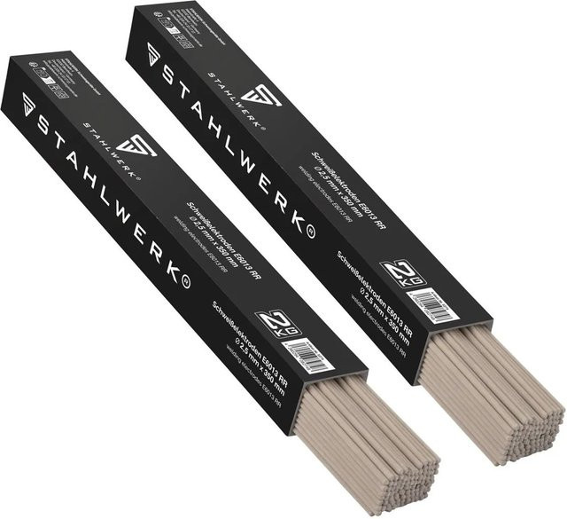 STAHLWERK Stabelektroden AWS E6013RR rutilumhüllt, 2 kg Set, Durchmesser: 2 mm, Länge: 300 mm, 2er Pack - Bild 1