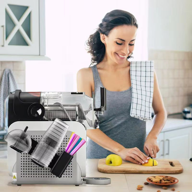 Ninja Tassen-Organizer für Ninja Slushie Machine FS301 und FS300, 3-in-1 seitlich montiertes Halterregal für Tassen, Deckel, Strohhalme und Zubehör, Schwarz - Bild 2