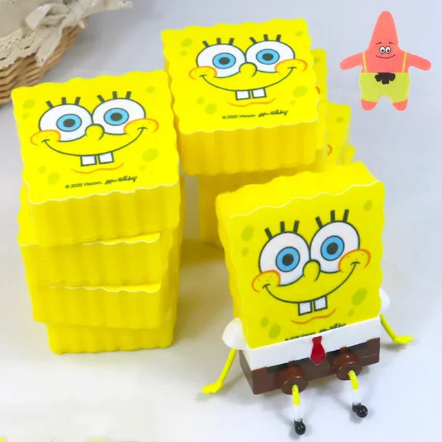 Potdemiel SpongeBob Schwammkopf und Patrick Star Geschirrspülschwämme in Gelb - Bild 1