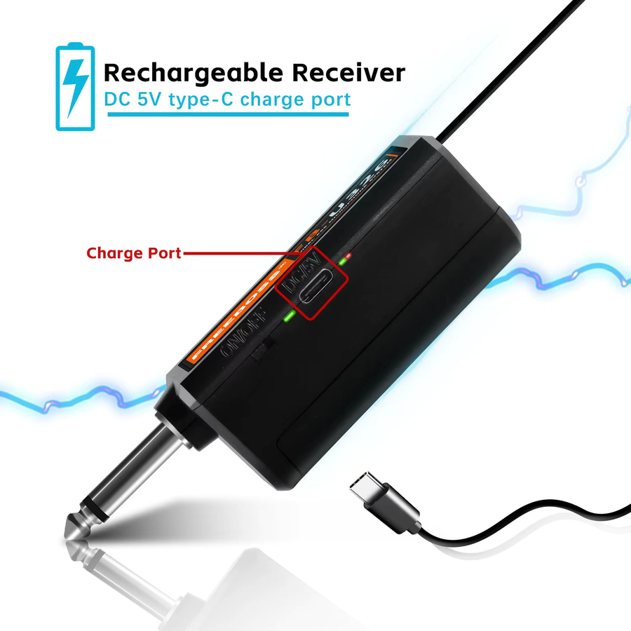FREEBOSS 2-Kanal-Funkmikrofon FB-U326 mit UHF-Multifrequenz-Dual-Handsendern, dynamisches Mikrofon in Schwarz - Bild 3