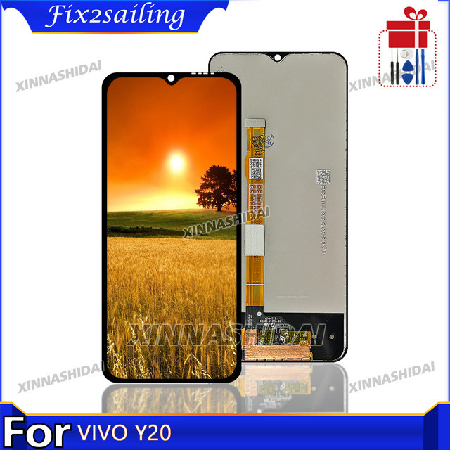Vivo Y20 V2029 LCD Display mit Touchscreen Digitizer Montage Ersatzteil in Schwarz, 6,51 Zoll - Bild 1