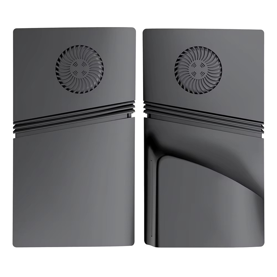 ALLOET Frontplatte Konsolenabdeckung aus ABS Hartschale in Schwarz für PlayStation PS5 Pro Disc Edition und Digital Edition - Bild 6