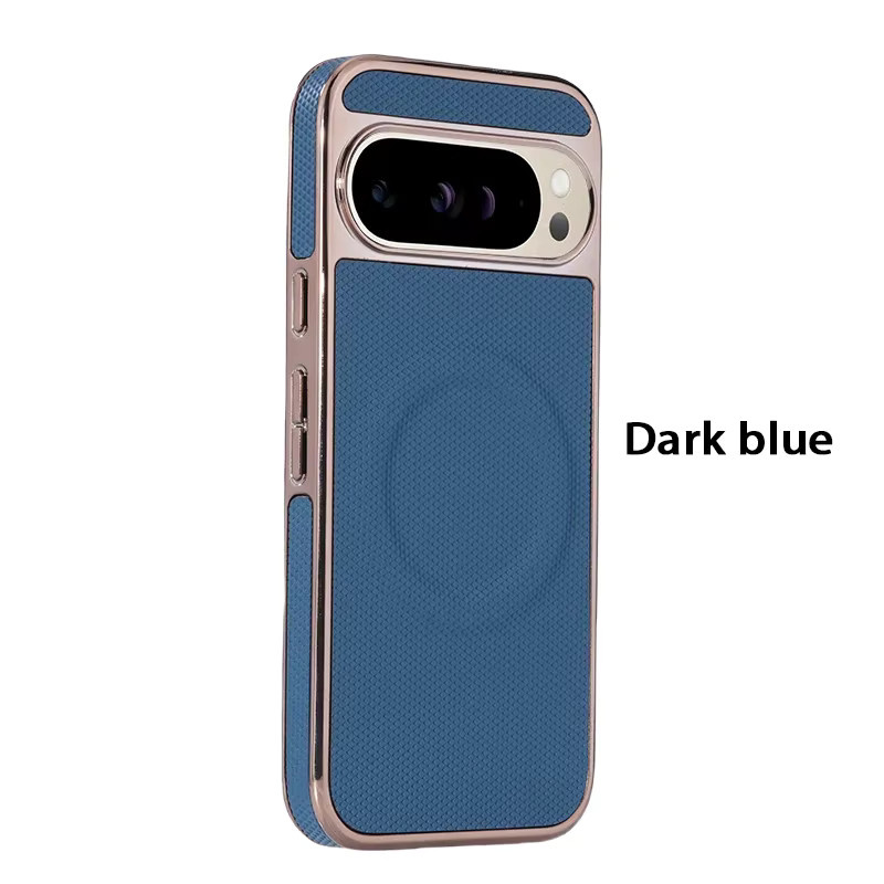MagSafe Wireless Charging Case für Google Pixel 8 8 Pro 9 9 Pro 9A 10 Pro XL Magnetische Stoßfeste Luxusabdeckung in Gold und Blau - Bild 3