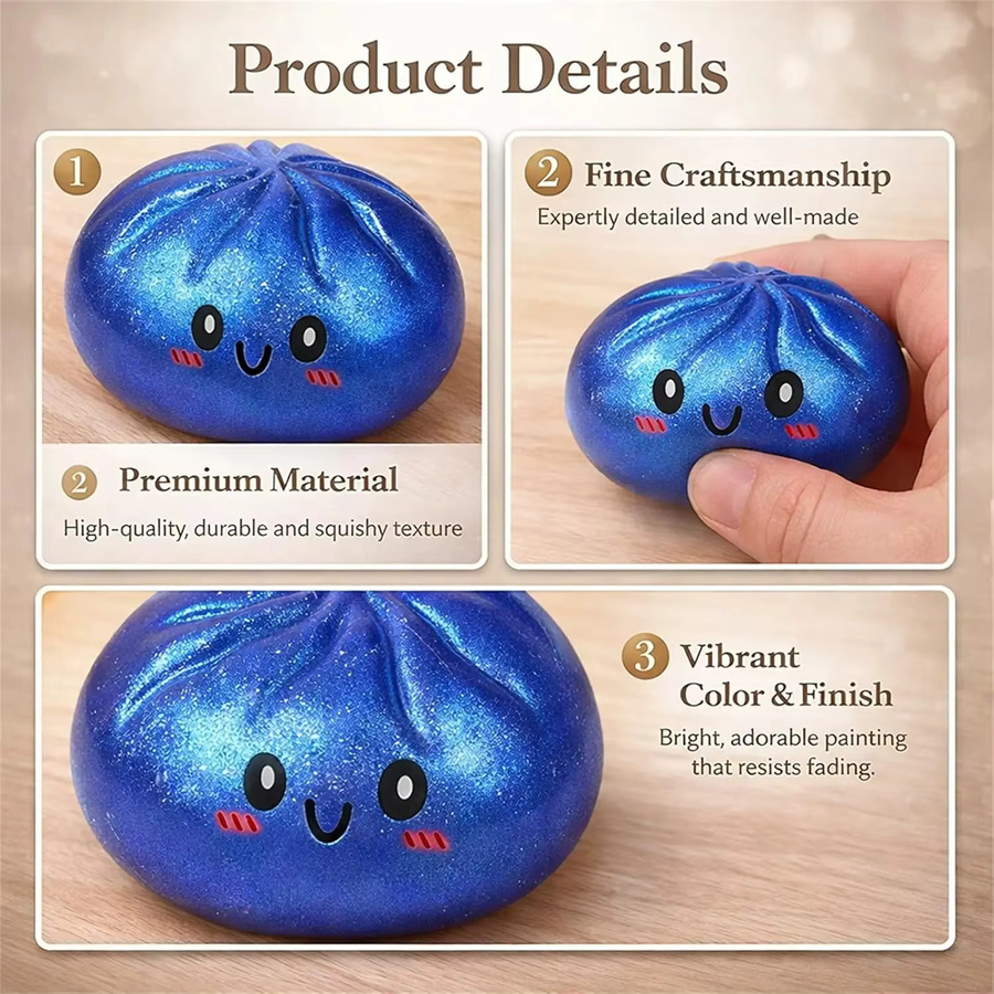 Dum Pling Squishy Stressball, Weicher Quetschball - Bild 4