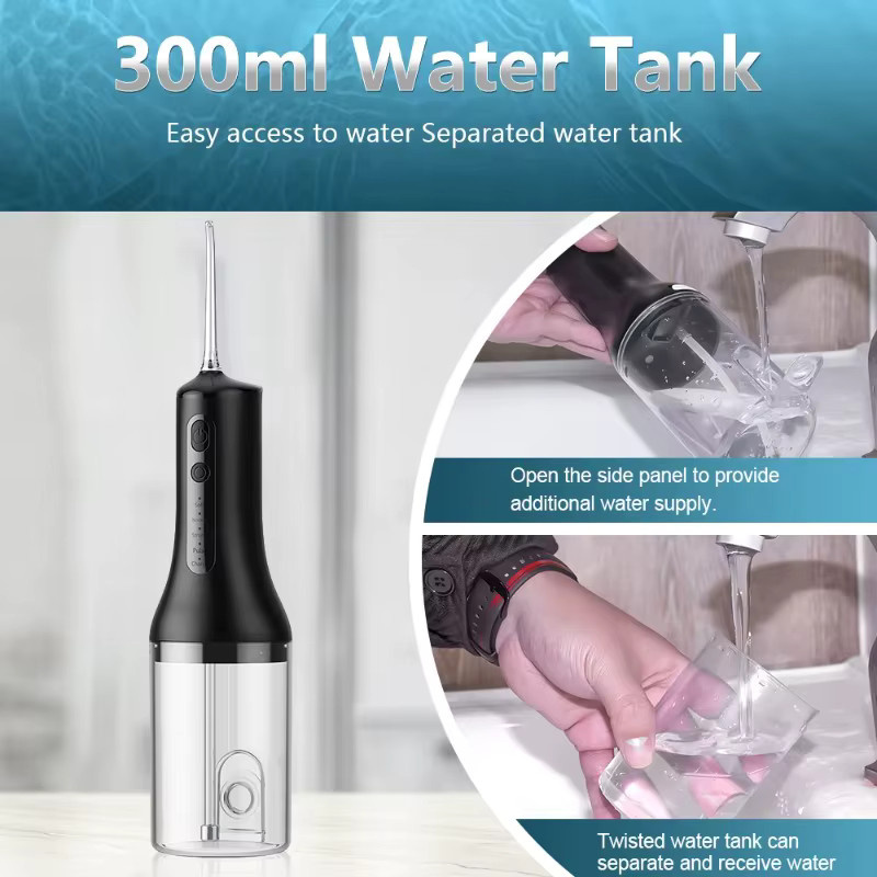 Sarmocare Wasser-Zahnseidegerät, Schwarz, Unisex - Bild 6