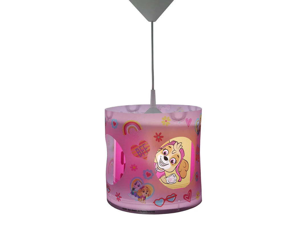 NIERMANN Paw Patrol Dreh-Pendelleuchte für Kinderzimmer in Rosa und Blau aus Kunststoff mit höhenverstellbarem Kabel und E27 Fassung - Bild 4