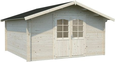 PALMAKO Blockbohlenhaus Lotta aus Holz in Braun, B/H/T: 422 x 245 x 380 cm - Bild 1