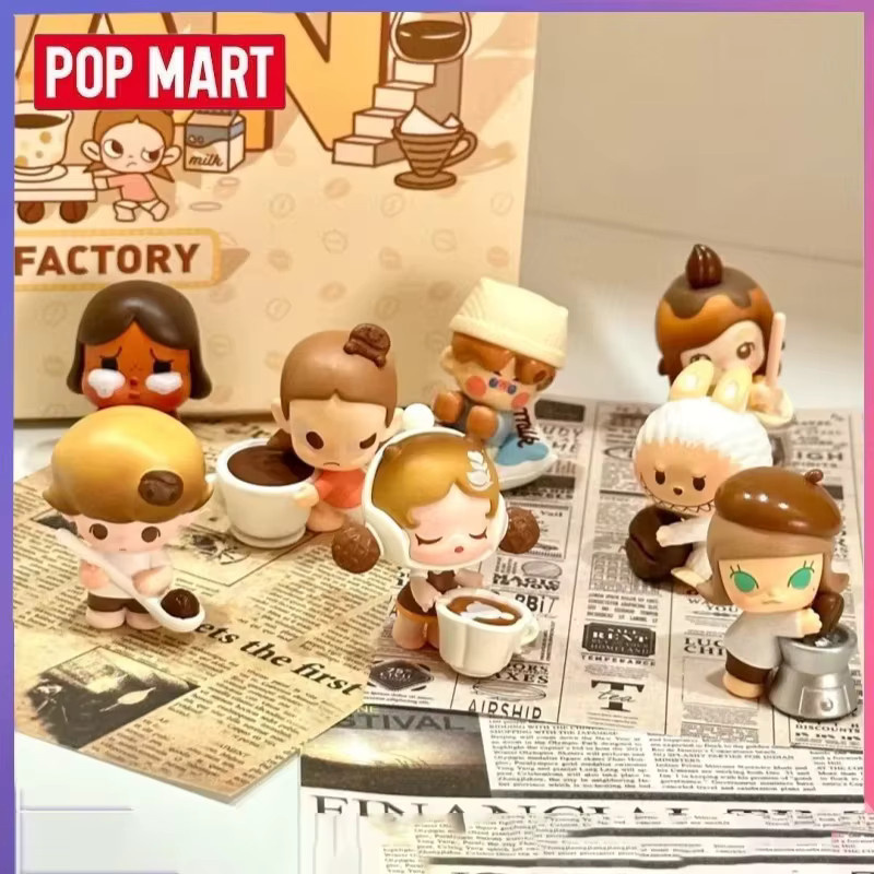 POPMART Pop Bean Kaffee Fabrik Serie, Blind Box, Mini Figuren, Set - Bild 3