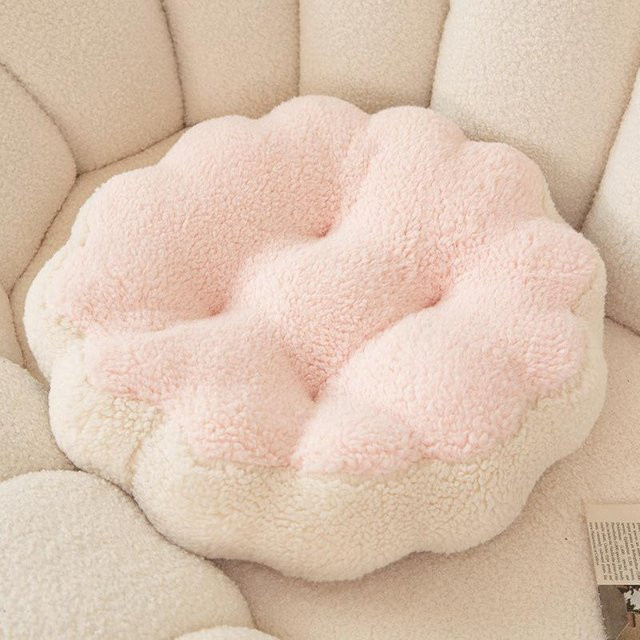 Rundes Macaron Sitzkissen von Joyful toys in Pink, B/D/H: 40 x 40 x 7 cm - Bild 1