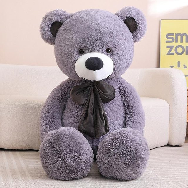 Binchi Keji Travel Bär Plüsch Spielzeug, Grau, 80cm, ab 3 Jahren - Bild 1