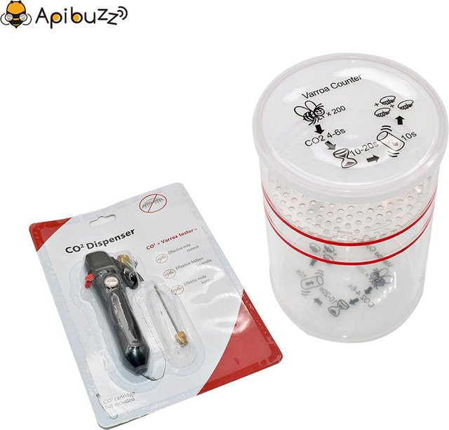 Apibuzz Co2-Varroa-Test zur Erkennung von Varroa-Milbenbefall in Bienenstöcken, Weiß - Bild 1