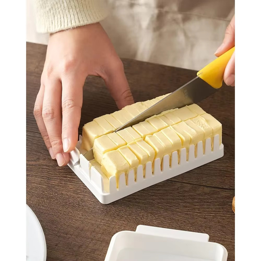 Keeeper Butterdose aus Kunststoff mit Deckel, luftdicht und auslaufsicher, Weiß - Bild 4