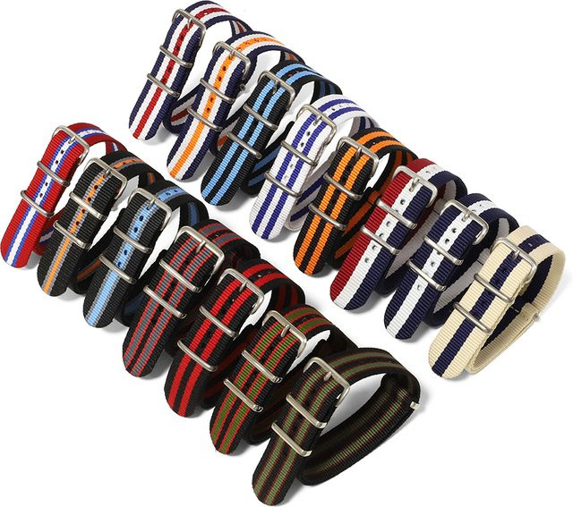 onthelevel Uhrenarmband Nylon, Edelstahl, Herren - Bild 1