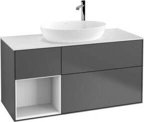 V&B Waschtischunterschrank Finion in Anthrazit lackiert, Breite: 120 cm, Tiefe: 50,1 cm, Höhe: 50,1 cm - Bild 1