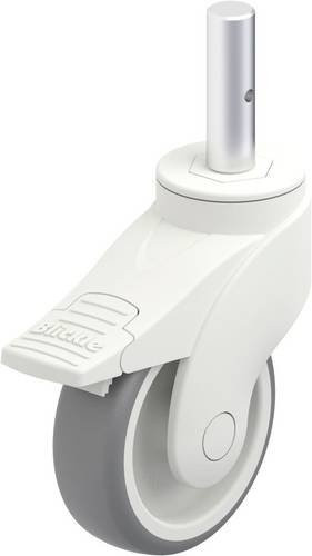 Blickle Kunststoff-Lenkrolle LWK-TPA 101G-FI-ZA51 in Grau und Weiß mit 100 mm Durchmesser und 100 kg Tragfähigkeit - Bild 1