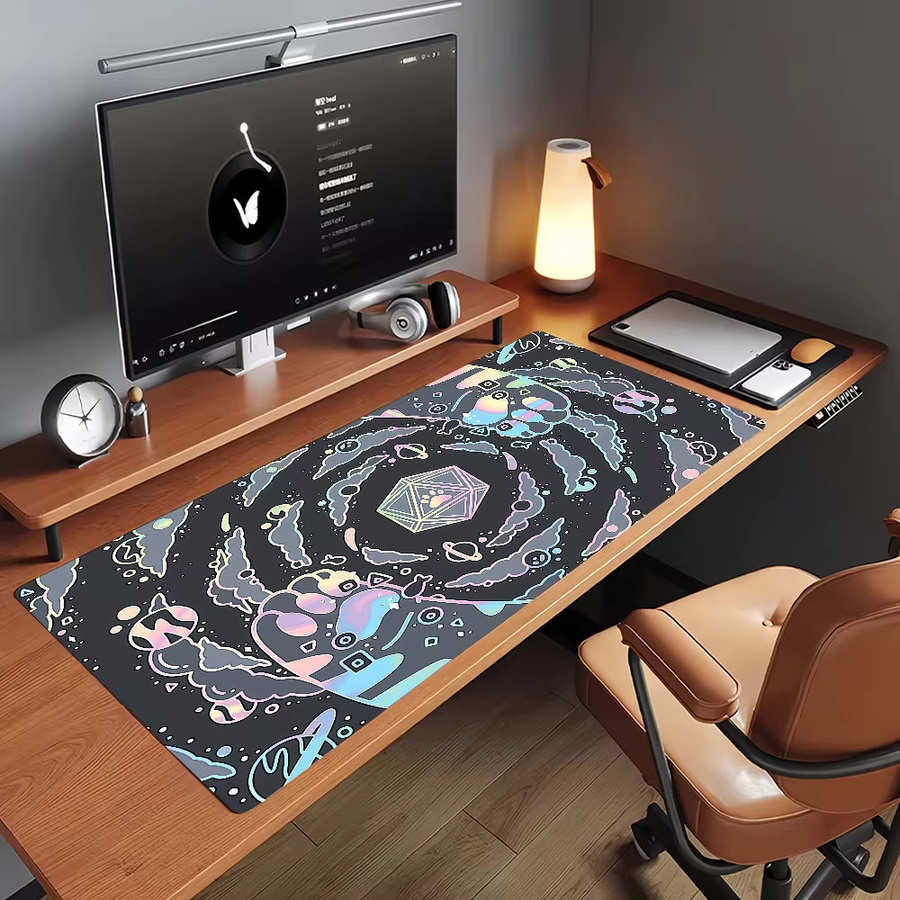 Anime Katzenpfoten Mauspad XXL Schreibtischunterlage in Multicolour für Gaming und Büro - Bild 5