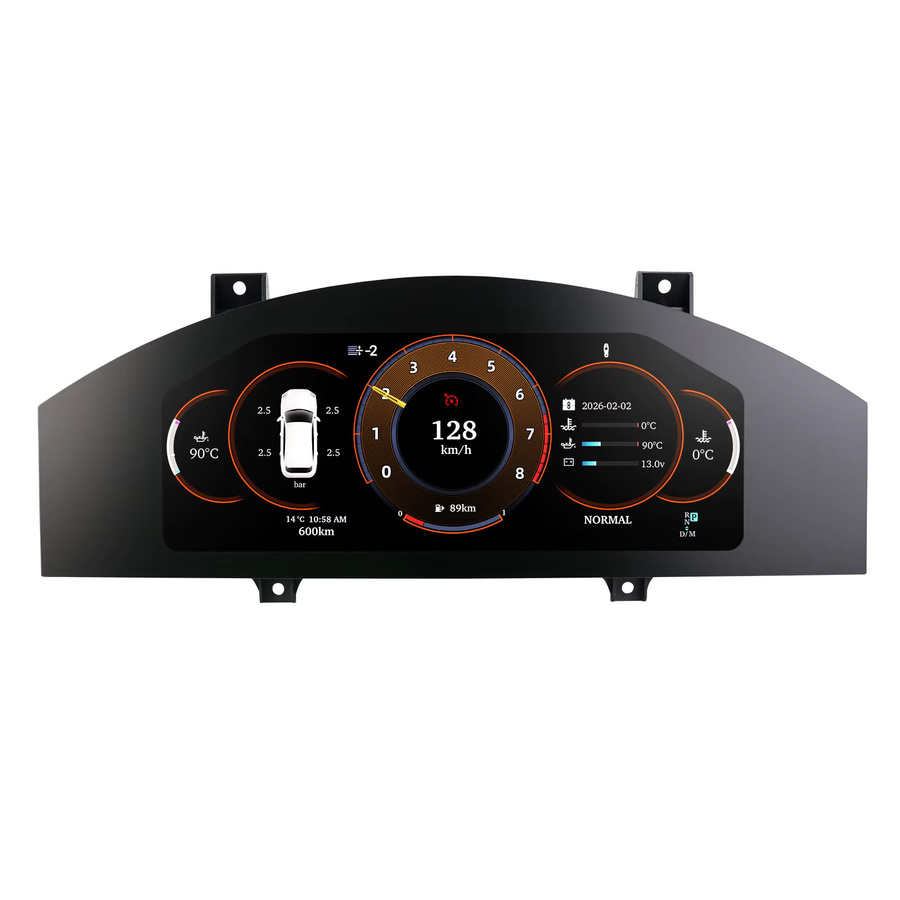 OSSURET Digitales Kombiinstrument 12,3 Zoll für Porsche Cayenne 2005-2009 mit HD-Bildschirm, Carplay und Android Auto, Schwarz - Bild 7