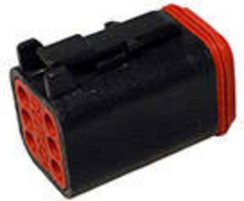 TE Connectivity DT06-6S-P012 DT Rundstecker Buchse, gerade, 6-polig, Schwarz - Bild 1