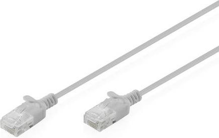 Digitus DK-1618-005S RJ45 Patchkabel CAT 6 U/UTP Ethernet/LAN, Grau, Länge: 0,5 m - Bild 1