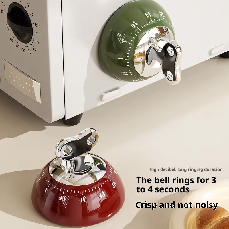Smeg Magnetischer mechanischer Timer in Grün, runder visueller Timer für Küche und Zeitmanagement - Bild 2