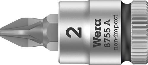 Wera Kreuzschlitz Pozidriv Steckschlüssel-Bit-Einsatz PZ 2 1/4 in Silber mit 6,3 mm Aufnahme - Bild 1