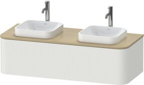 Duravit Waschtischunterschrank Happy D.2 Plus mit 1 Auszug, Wandmontage, Weiß matt, B/T/H: 130 x 55 x 35,4 cm - Bild 1
