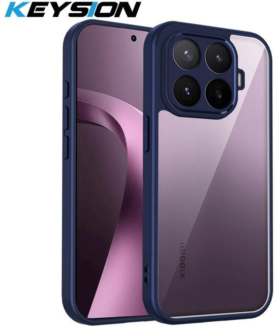 KEYSION Transparente Handyhülle für Xiaomi 17T und Xiaomi 17T Pro 5G aus Silikon und PC in Blau - Bild 1