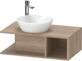 Duravit Waschtischunterschrank D-Neo Compact in Braun, wandhängend, B/T/H: 80 x 48 x 26 cm - Bild 1