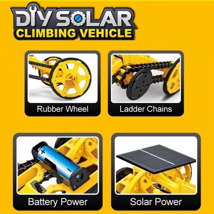 CONUSEA Solar DIY Robotic Set, All-Wheel-Drive Klettern Auto, ab 6 Jahre - Bild 2