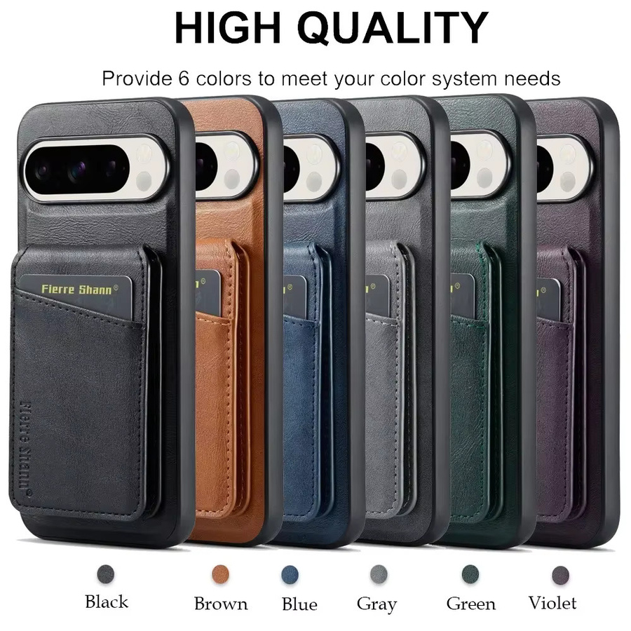 2-in-1 Lederbrieftasche und MagSafe Magnetische Handyhülle mit Kartenhalter für Google Pixel 10 Pro 9 8 7 XL Pro in Blau - Bild 5