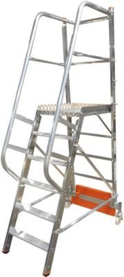 Krause Podestleiter Vario Stabilo 6 Stufen in Silber - Bild 1