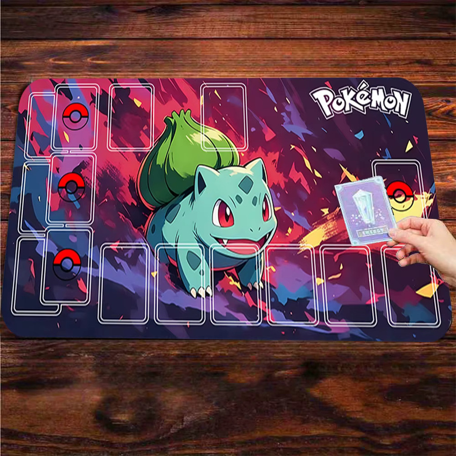 Potdemiel Gaming-Mauspad Bulbasaur Abstrakte Kunst, rutschfeste und erweiterte Schreibtischunterlage für Gamer, Mehrfarbig - Bild 3