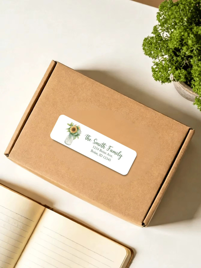 Personalisierte Geschenk-Adressetiketten mit individuellem Namen und Botschaft, weiße Aufkleber aus Papier für Geschenkverpackungen und Versand - Bild 2