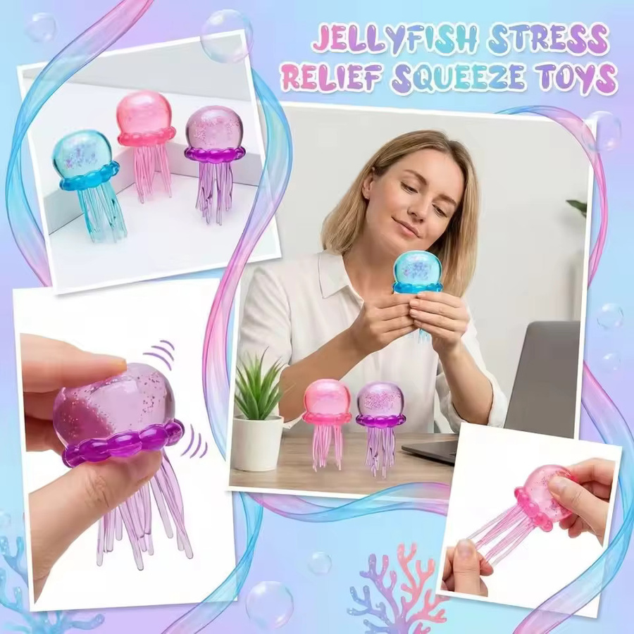 Needoh Oktopus & Quallen Squishy, 1-teiliges Set, Gel - Bild 3