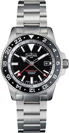 Davosa Armbanduhr Automatik, Edelstahl, Schwarz, 41,5 mm, Herren - Bild 1