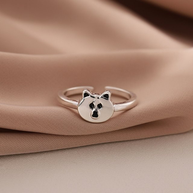 GaGa-Duck Bär Öffnung Ring, 925 Silber, Damen - Bild 1