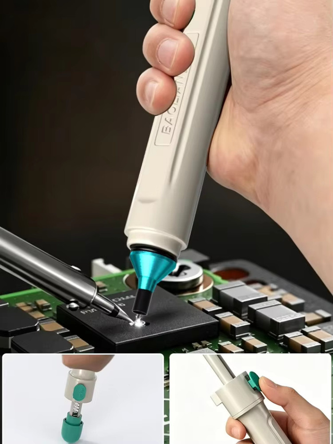 BAOLIAN Manueller Lötsauger Entlötpumpe mit starker Saugkraft für Elektronik-Reparaturen und DIY-Projekte - Bild 7