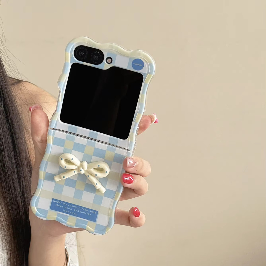 Stoßfeste Handyhülle mit 3D-Schleifen-Design und Lanyard für Samsung Galaxy Z Flip 3, 4, 5, 6 und 7 - Bild 2