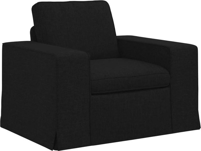 vidaXL Sofa Schwarz mit Stoffbezug und Metallrahmen B/T/H: 103 x 80 x 82 cm - Bild 1